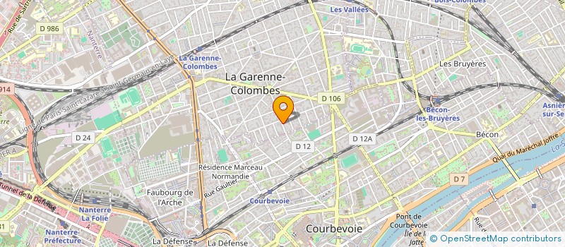 localisation de l'entreprise ETUDES ET AUTOMATES à LA GARENNE-COLOMBES