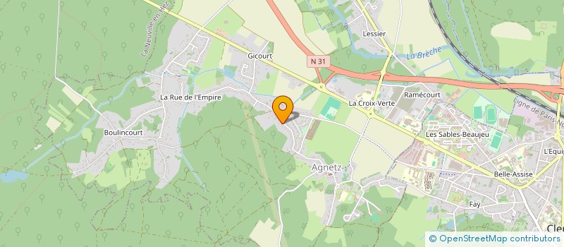 localisation de l'entreprise ETUDES ET CALCULS SCHAEFLE  AGNETZ