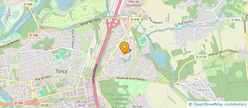 localisation de l'entreprise ETUDES ET CONCEPTION DE SYSTEMES FERROVIAIRES  SAINT-THIBAULT-DES-VIGNES