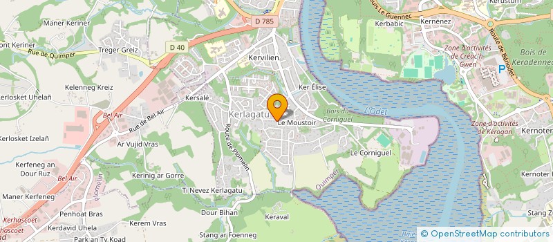 localisation de l'entreprise ETUDES ET CONSEILS à QUIMPER