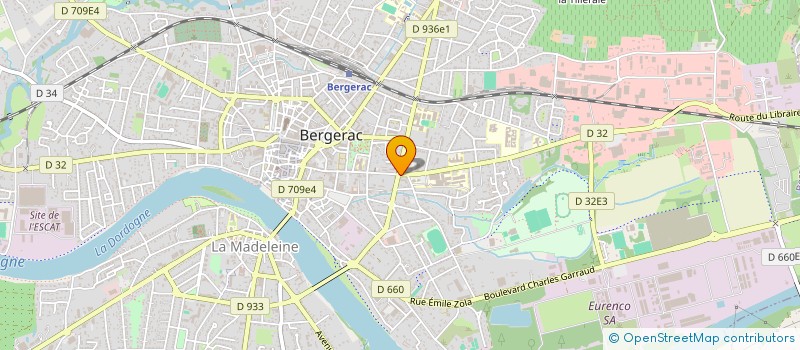 localisation de l'entreprise ETUDES ET CONSTRUCTIONS à BERGERAC