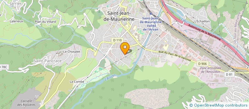 localisation de l'entreprise ETUDES ET CONSTRUCTIONS D'AUJOURD'HUI à SAINT-JEAN-DE-MAURIENNE
