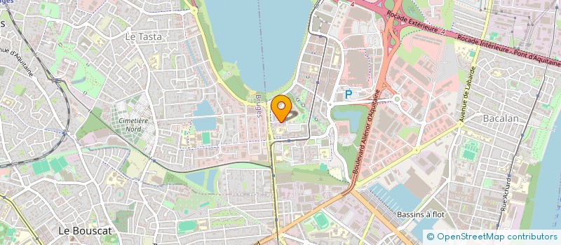 localisation de l'entreprise ETUDES ET COORDINATION BASSIN AQUITAIN à BORDEAUX