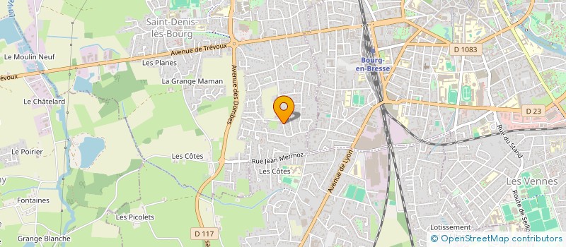 localisation de l'entreprise ETUDES ET COORDINATION DU BATIMENT à SAINT-DENIS-LES-BOURG