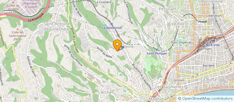 localisation de l'entreprise ETUDES ET COORDINATION DU BATIMENT à NICE
