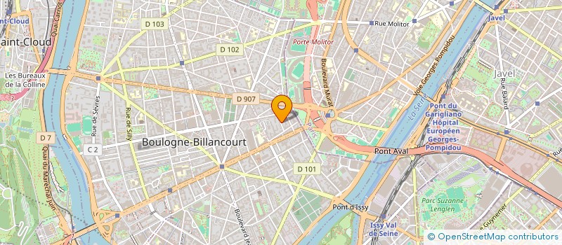 localisation de l'entreprise ETUDES ET CULTURES à BOULOGNE BILLANCOURT