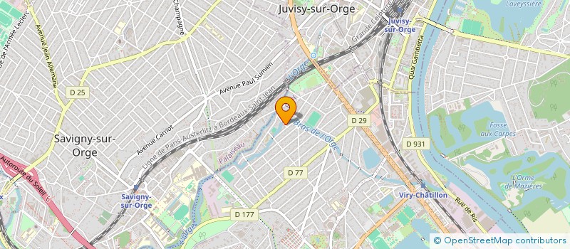 localisation de l'entreprise ETUDES ET DEVELOPPEMENT à VIRY-CHATILLON