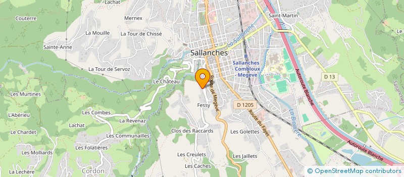 localisation de l'entreprise ETUDES ET DIAGNOSTICS ENERGETIQUES à SALLANCHES