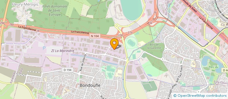 localisation de l'entreprise ETUDES ET DIFFUSION à BONDOUFLE
