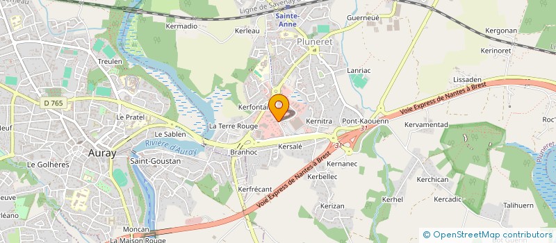 localisation de l'entreprise ETUDES ET DOCUMENTATION DE L'OUEST à PLUNERET