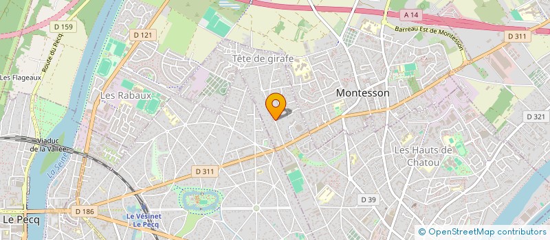 localisation de l'entreprise ETUDES ET EXPERTISES TECHNIQUES à CHATOU