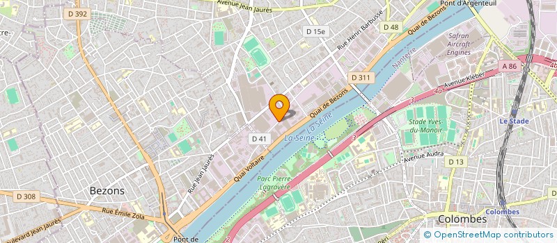 localisation de l'entreprise ETUDES ET FABRICATIONS ELECTRONIQUES  ARGENTEUIL