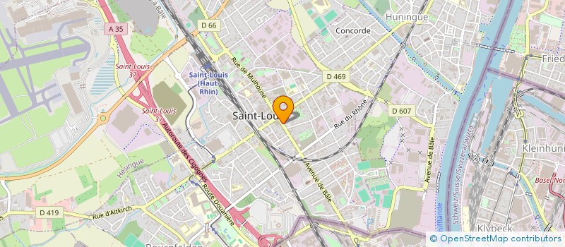 localisation de l'entreprise ETUDES ET FINANCES à SAINT-LOUIS