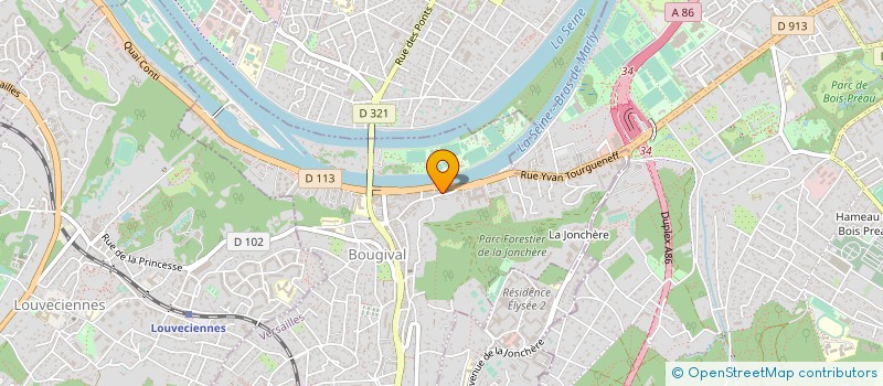 localisation de l'entreprise ETUDES ET FONDATIONS à BOUGIVAL