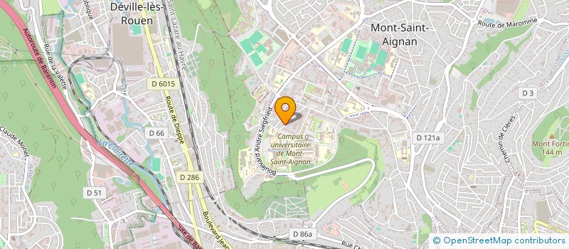 localisation de l'entreprise ETUDES ET FORMATION à MONT-SAINT-AIGNAN