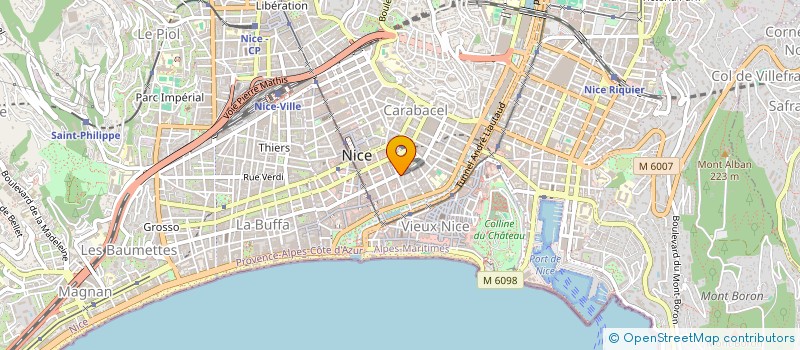 localisation de l'entreprise ETUDES ET GESTION DE PROJETS MARALPINS à NICE