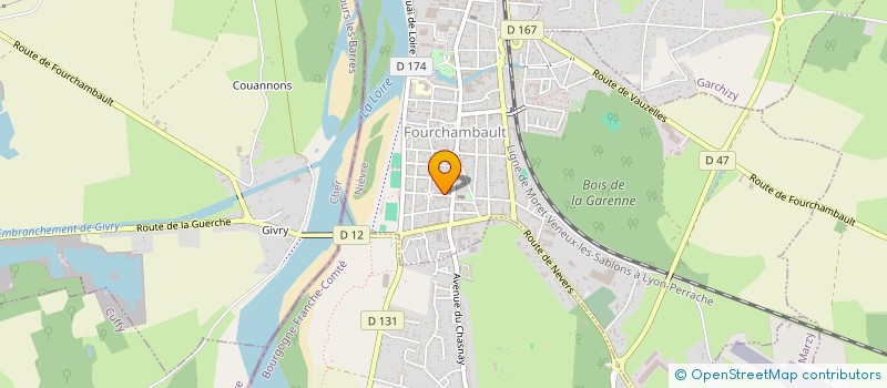 localisation de l'entreprise ETUDES ET GESTION INFORMATIQUES  FOURCHAMBAULT