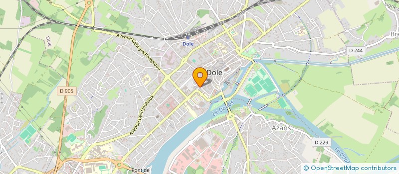 localisation de l'entreprise ETUDES ET LOISIRS à DOLE