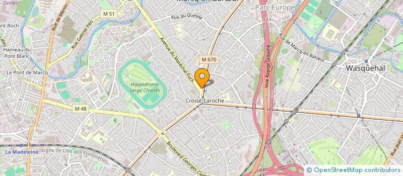 localisation de l'entreprise ETUDES ET LOISIRS à MARCQ-EN-BARŒUL