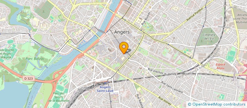 localisation de l'entreprise ETUDES ET LOISIRS SELPEL à ANGERS