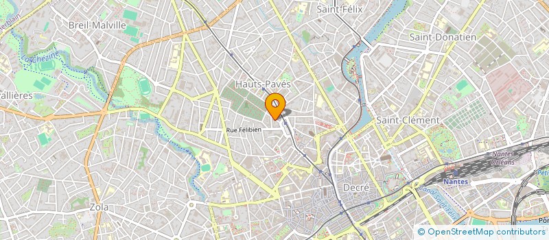 localisation de l'entreprise ETUDES ET MESURES PHILIPPE BERLANDIER à NANTES