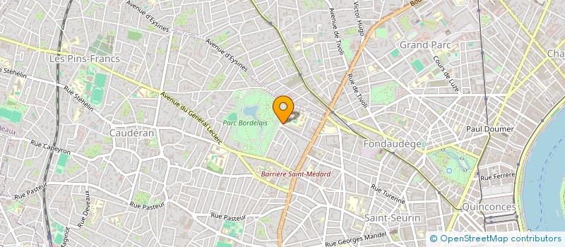 localisation de l'entreprise ETUDES ET ORGANISATIONS IMMOBILIERES à BORDEAUX
