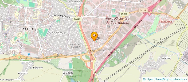 localisation de l'entreprise ETUDES ET REALISATION INDUSTRIELLES à LES ULIS