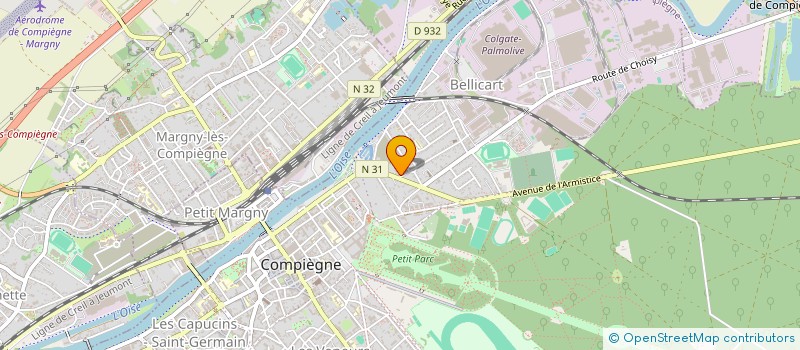 localisation de l'entreprise ETUDES ET REALISATIONS à COMPIEGNE
