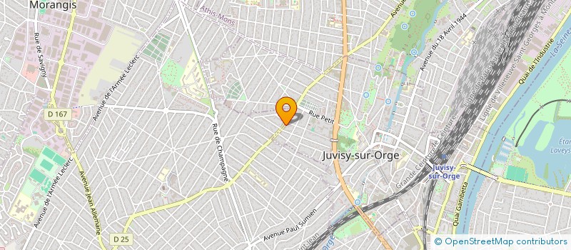 localisation de l'entreprise ETUDES ET REALISATIONS à JUVISY-SUR-ORGE