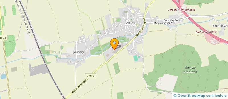 localisation de l'entreprise ETUDES ET REALISATIONS DE MACHINES AGRICOLES SPECIALES  SOUCY