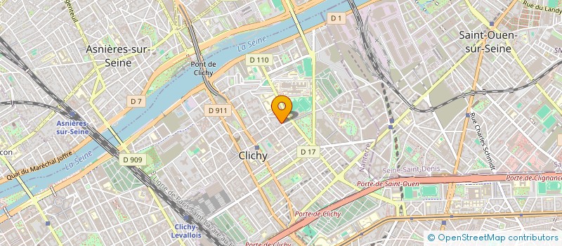 localisation de l'entreprise ETUDES ET REALISATIONS DE SECOND OEUVRE à CLICHY