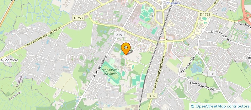 localisation de l'entreprise ETUDES ET REALISATIONS DU BATIMENT à CHALLANS