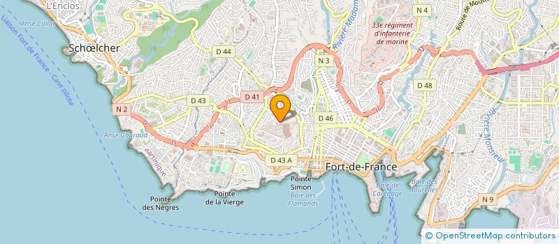 localisation de l'entreprise ETUDES ET REALISATIONS ELECTRIQUES à FORT-DE-FRANCE