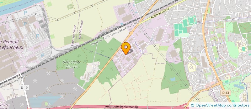 localisation de l'entreprise ETUDES ET REALISATIONS ELECTRIQUES  MUREAUX (LES)