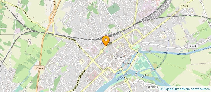 localisation de l'entreprise ETUDES ET REALISATIONS FONCIERES à DOLE