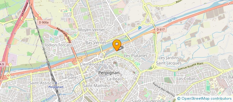 localisation de l'entreprise ETUDES ET REALISATIONS IMMOBILIERES à PERPIGNAN
