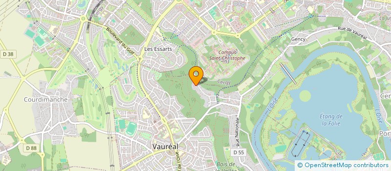 localisation de l'entreprise ETUDES ET REALISATIONS IMPORT EXPORT  VAUREAL