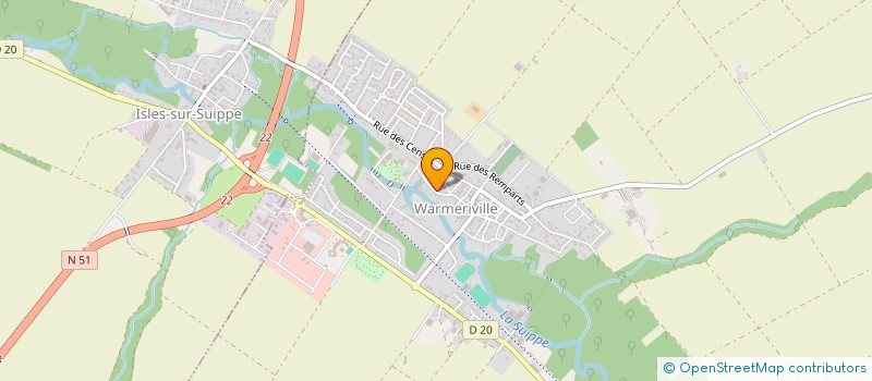 localisation de l'entreprise ETUDES ET REALISATIONS INNOVANTES à WARMERIVILLE