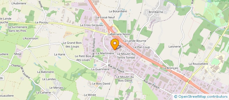 localisation de l'entreprise ETUDES ET REALISATIONS METALLIQUES à COUERON