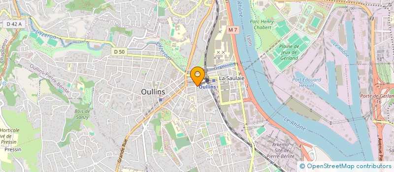 localisation de l'entreprise ETUDES ET REALISATIONS TECHNIQUES OULLINOISES à OULLINS-PIERRE-BENITE