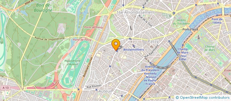 localisation de l'entreprise ETUDES ET RECHERCHES COSMETIQUES à PARIS