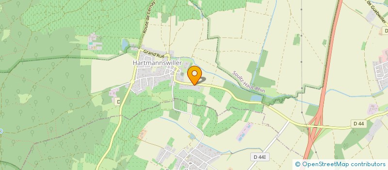 localisation de l'entreprise ETUDES ET RECHERCHES EN GEOBIOLOGIE  HARTMANNSWILLER