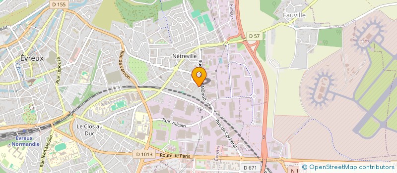 localisation de l'entreprise ETUDES ET RENOVATIONS NORMANDES  EVREUX