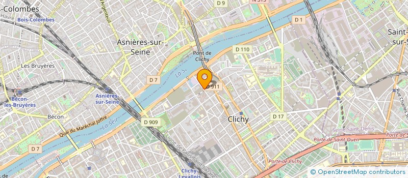localisation de l'entreprise ETUDES ET SERVICES FRANCE à CLICHY