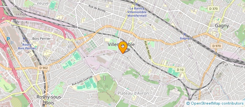 localisation de l'entreprise ETUDES ET SERVICES POUR L'ASSAINISSEMENT à VILLEMOMBLE