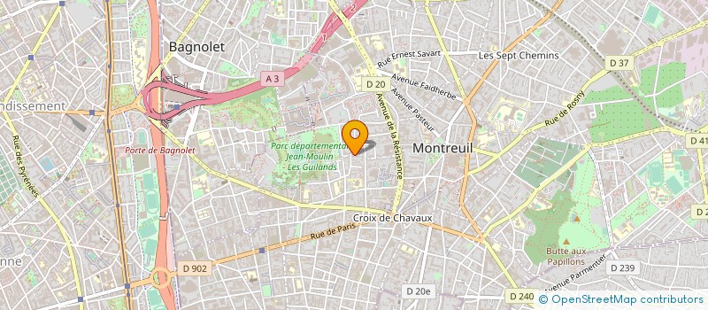 localisation de l'entreprise ETUDES ET SIGNALISATION INDUSTRIELLES à MONTREUIL