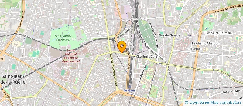 localisation de l'entreprise ETUDES ET SOLUTIONS EN ENVIRONNEMENT ET AMENAGEMENT à ORLEANS