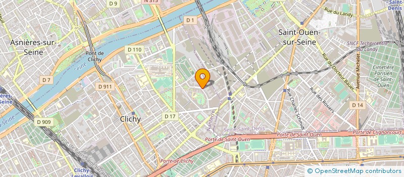 localisation de l'entreprise ETUDES ET SYSTEMES à CLICHY