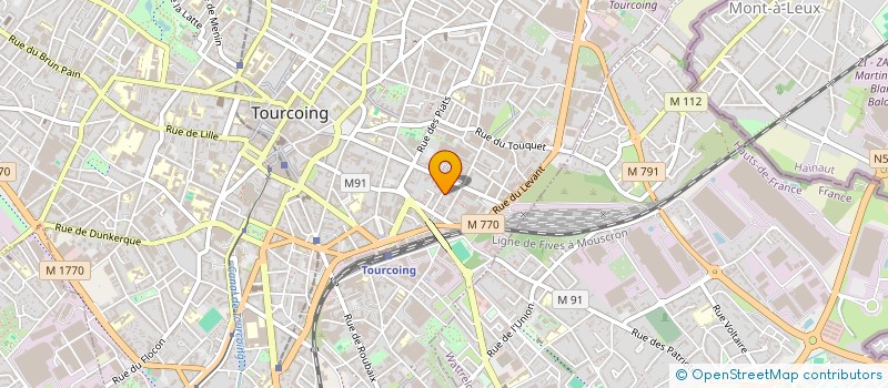 localisation de l'entreprise ETUDES ET TECHNIQUES à TOURCOING