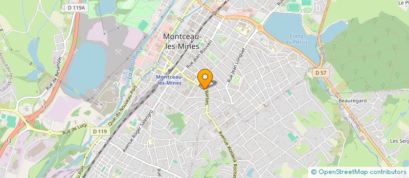 localisation de l'entreprise ETUDES ET TRAVAUX à MONTCEAU-LES-MINES